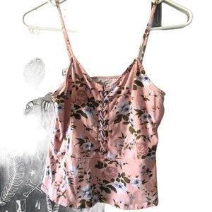 Floral Pink Tank Top